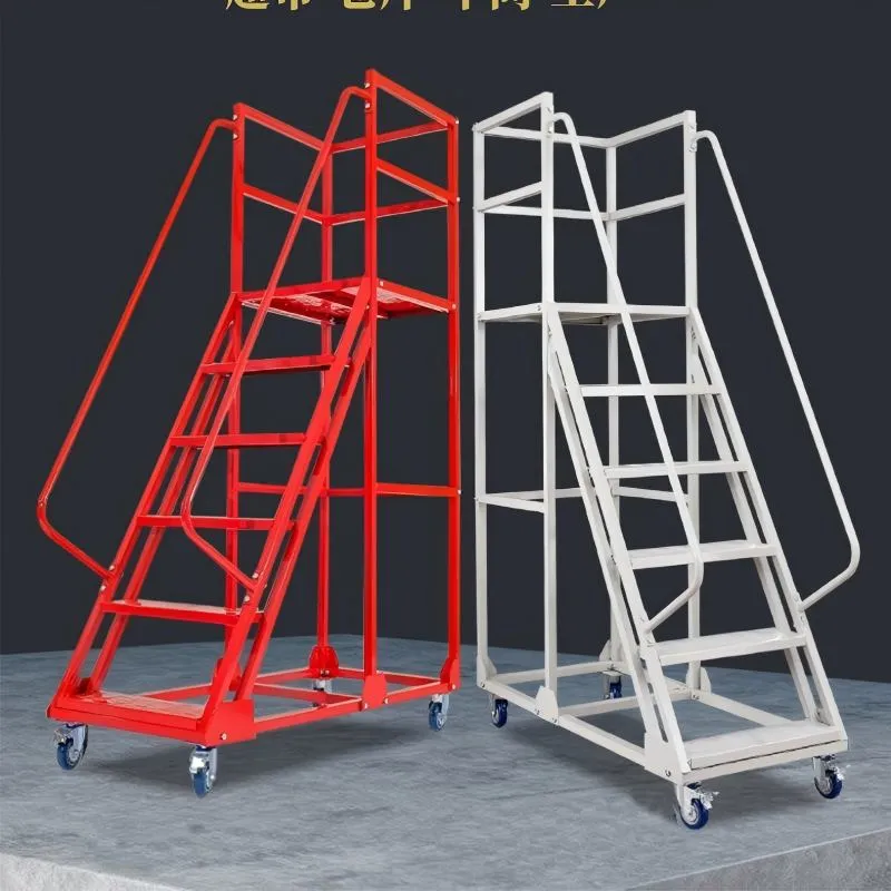Промышленная стремянка для склада на заказ из холоднокатаной стали/нержавеющей стали