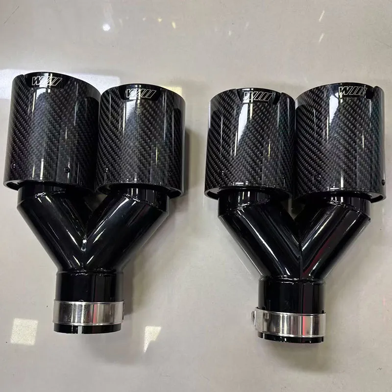 Глянцевый углепластиковый выхлопной наконечник