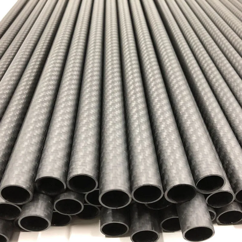 Матовая углепластиковая круглая труба