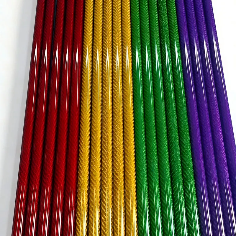 Углепластиковая круглая труба с саржевым переплетением