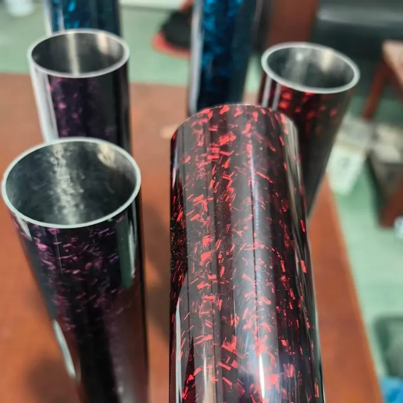 Углепластиковая труба с сатиновым переплетением