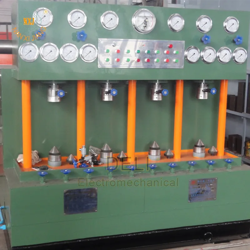 Гидравлический стенд для испытания клапанов модели YFS-L50 (вертикальный и многошпиндельный тип)