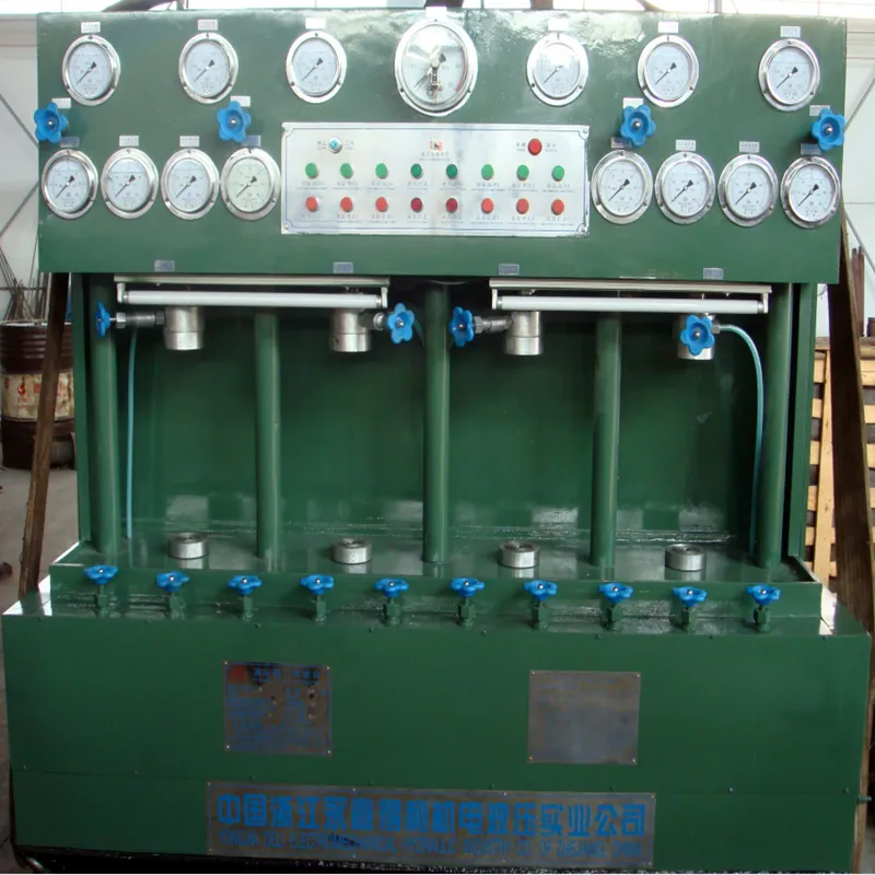 Гидравлический стенд для испытания клапанов модели YFS-L50 (вертикальный и многошпиндельный тип)