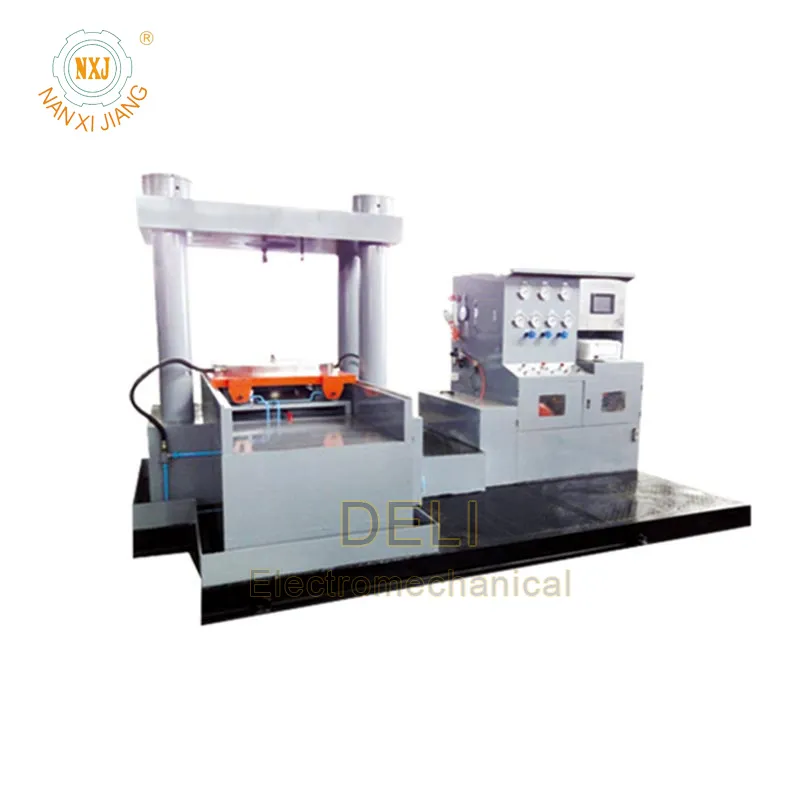 Гидравлический стенд для испытания поворотных дисковых затворов (специальная конструкция, с ПЛК и компьютерной системой печати) YFS-DL750