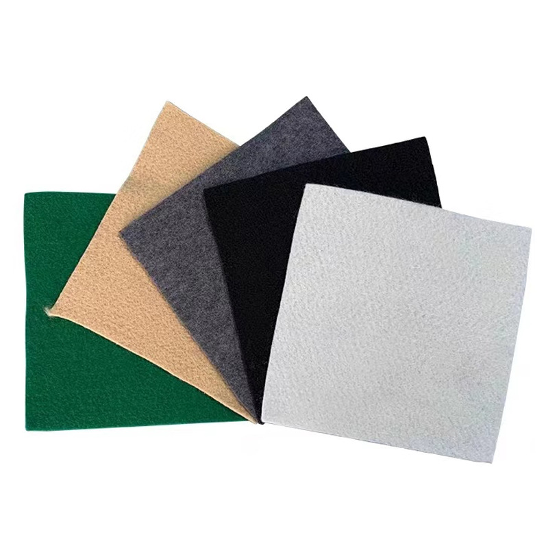 Коротковолокнистый иглопробивной геотекстиль из полиэфира для сохранения влаги, теплоизоляции, озеленения откосов и армирования инженерных сооружений