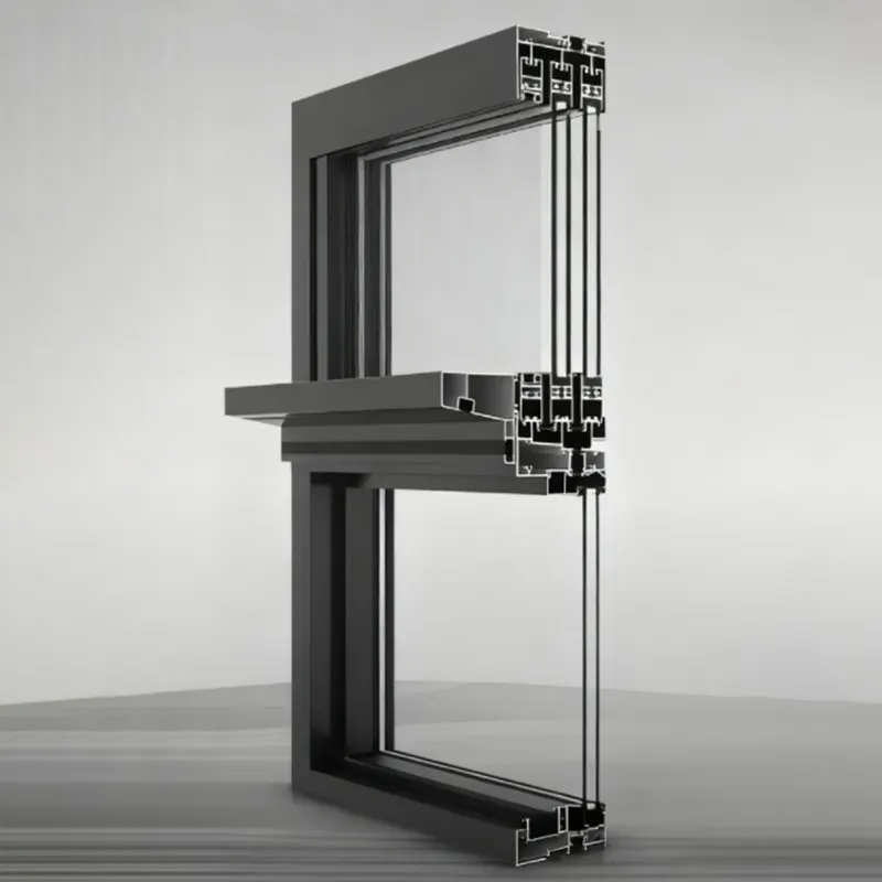 Раздвижное окно с терморазрывом 126