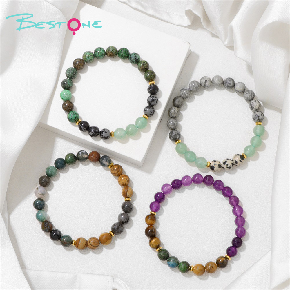 Браслет с светящейся бусиной и подвеской «Лотос-магический бокс» из бусин 8 мм, на эластичной нити