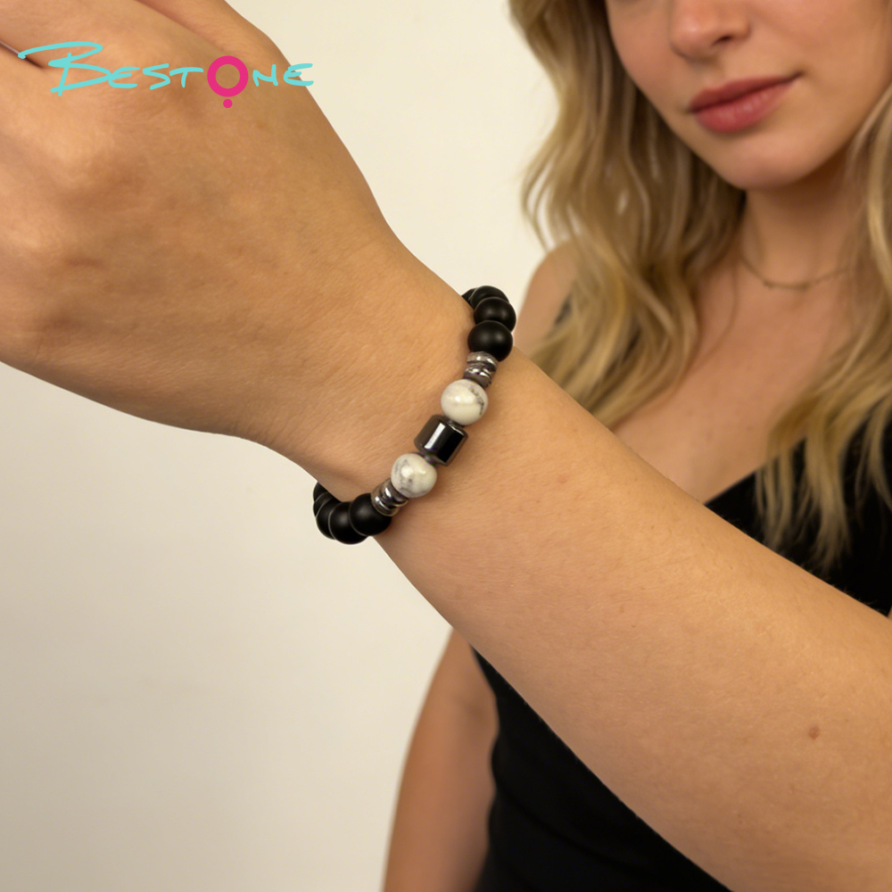 Мужской браслет из натуральных камней (лава, тигровый глаз, агат), браслет energy stone 8 мм, оптом