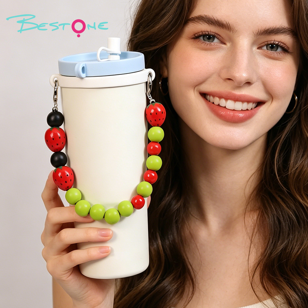 Подвески для термокружек Fresh Fruit из силиконовых бусин