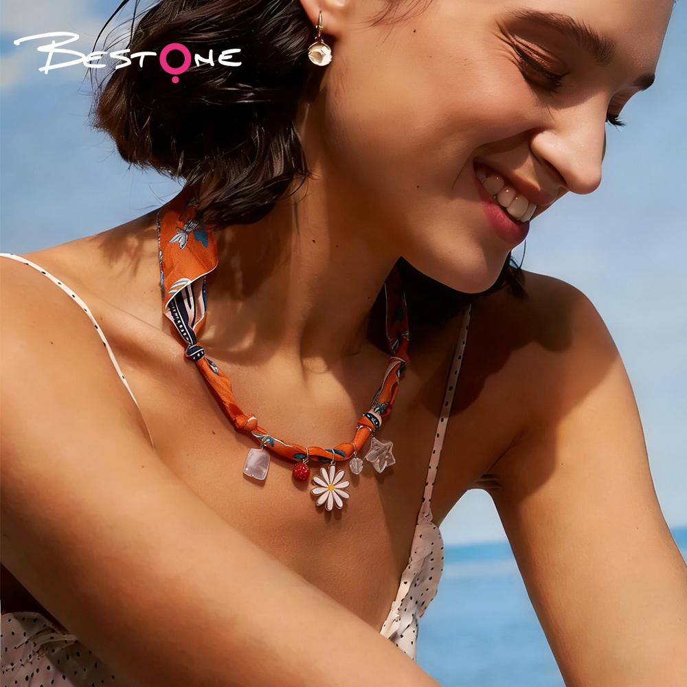 Длинное шарф-ожерелье 72 см для женщин – модное украшение с подвесками, жемчугом и стразами