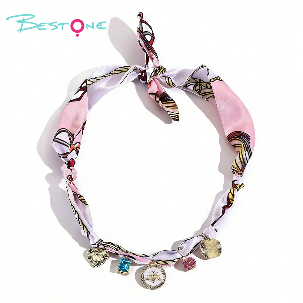 Длинное шарф-ожерелье 72 см для женщин – модное украшение с подвесками, жемчугом и стразами