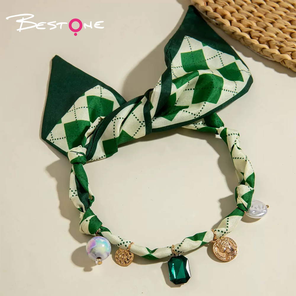 Длинное шарф-ожерелье 72 см для женщин – модное украшение с подвесками, жемчугом и стразами