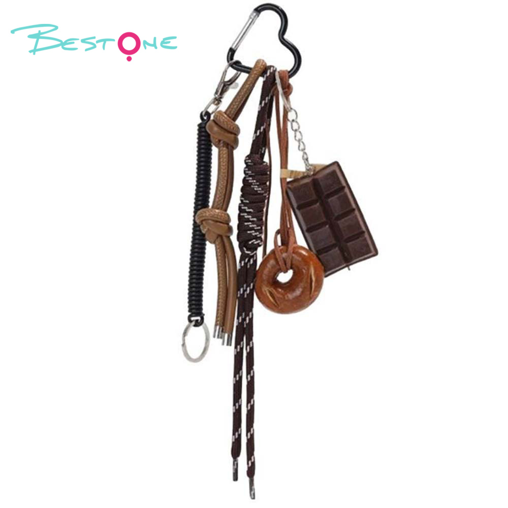 Коллекция брелоков Miu-стиля с жемчужным бантом, подвесками и тематическими элементами