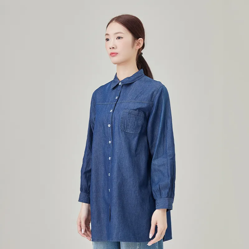 Женская рубашка из 100% хлопка, ткань для базовой модели