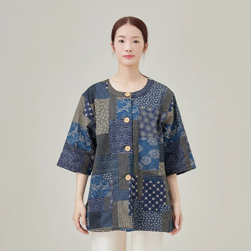 Женское утепленное пальто из хлопчатобумажной ткани, жаккард с принтом