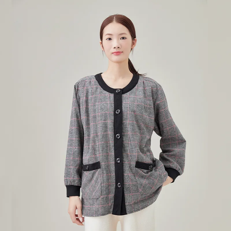 Женское утепленное пальто на хлопке, ткань: фланель, окрашенная в пряже, подкладка: 100% полиэстер (кроличья шерсть)