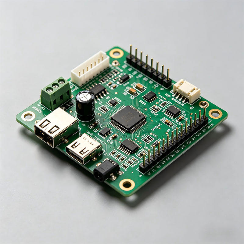 Готовая плата с поверхностным и сквозным монтажом (SMT + DIP) — версия V3