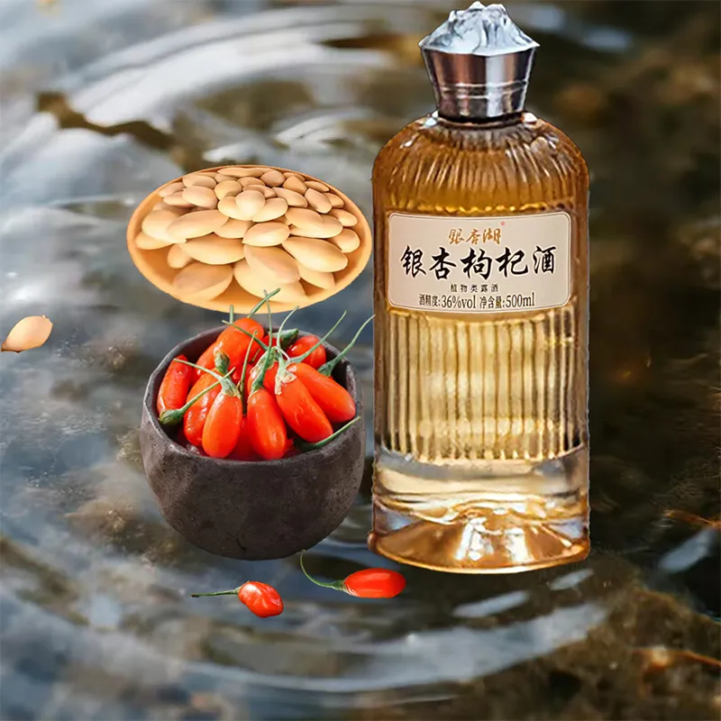 Вино с гинкго и ягодами годжи крепостью 36 градусов