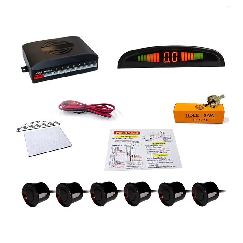 6-дюймовый радар заднего хода в форме полумесяца со звуковым сигналом