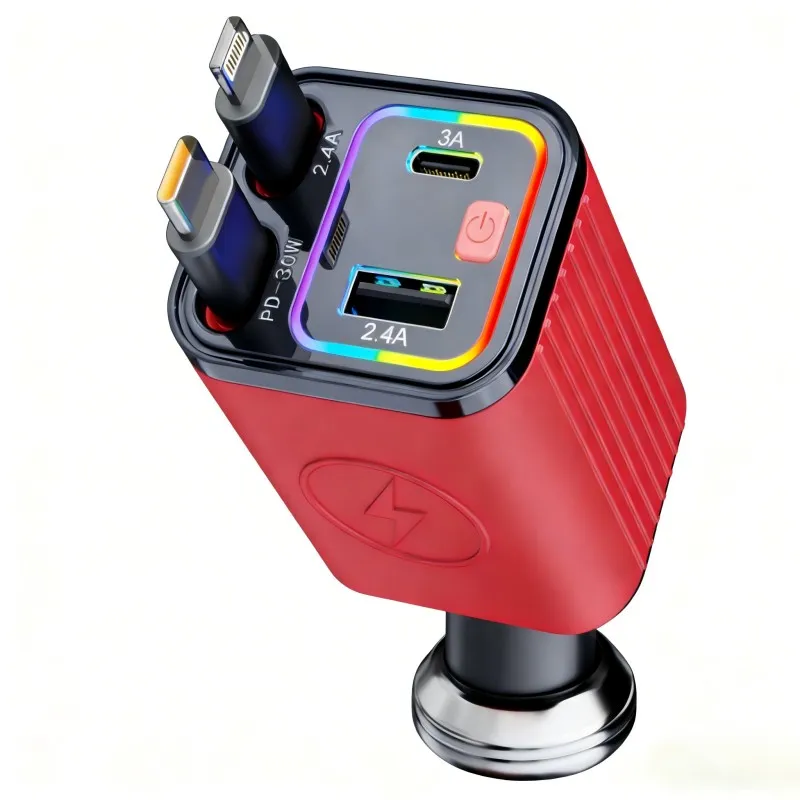 Выдвижное автомобильное зарядное устройство