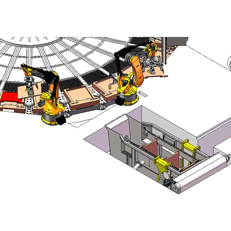 Автоматическая машина для литья под двумя дисками с четырьмя ковшами и дозированной разливкой