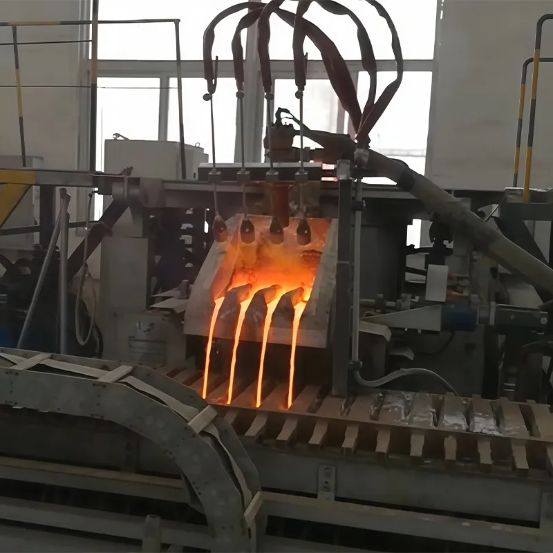 Линейная литьевая машина для серебряных анодных пластин