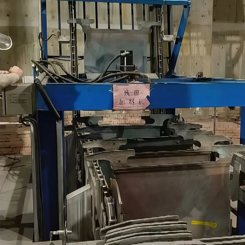 Пластинчатая загрузочная машина для анодных остатков