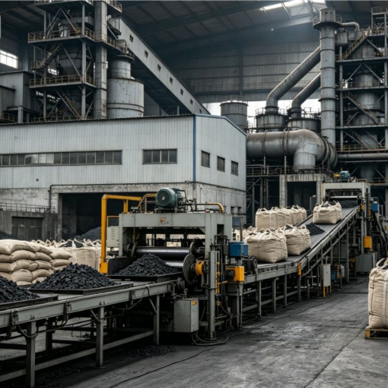 Безводный полукокс полного сортамента: высококачественное, осушенное углеродосодержащее сырье для общеметаллургических и литейных применений.