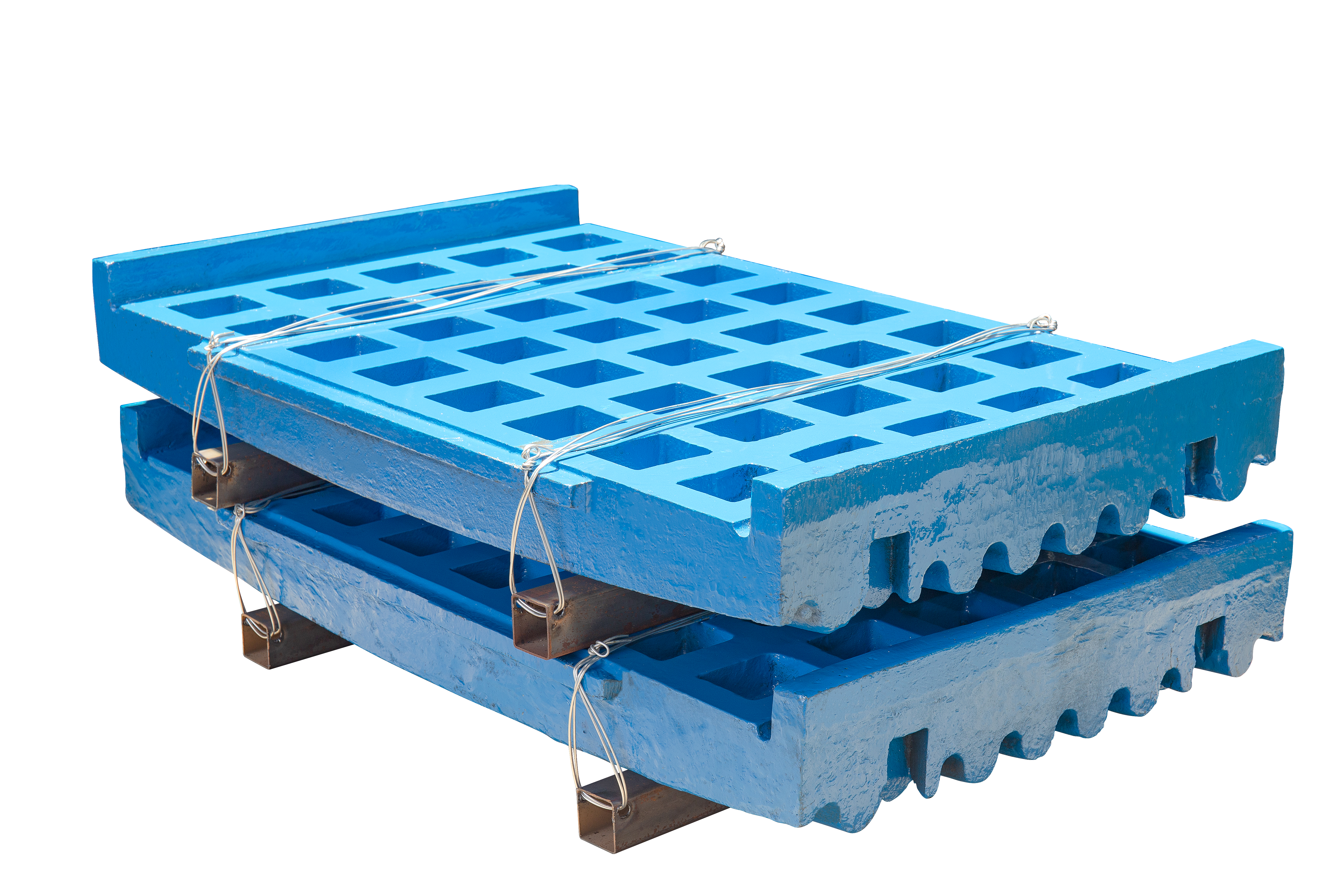 Бронеплиты (плиты дробящие) для щековых дробилок в горной промышленности