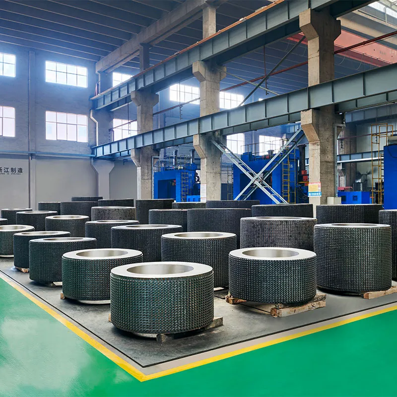 Валки высокого давления для измельчения с наплавкой карбидом титана