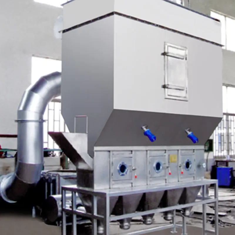 Горизонтальная сушилка с псевдоожиженным слоем