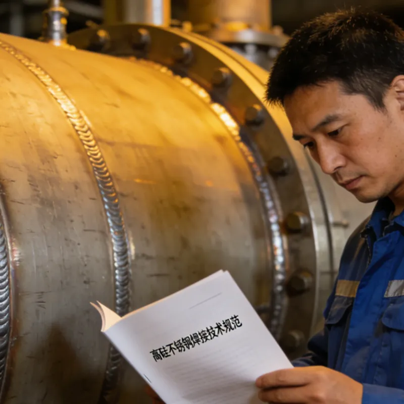 Внедрение новой редакции технической спецификации по сварке нержавеющей стали с высоким содержанием кремния, регулирующей качество сварки в экстремальных условиях эксплуатации