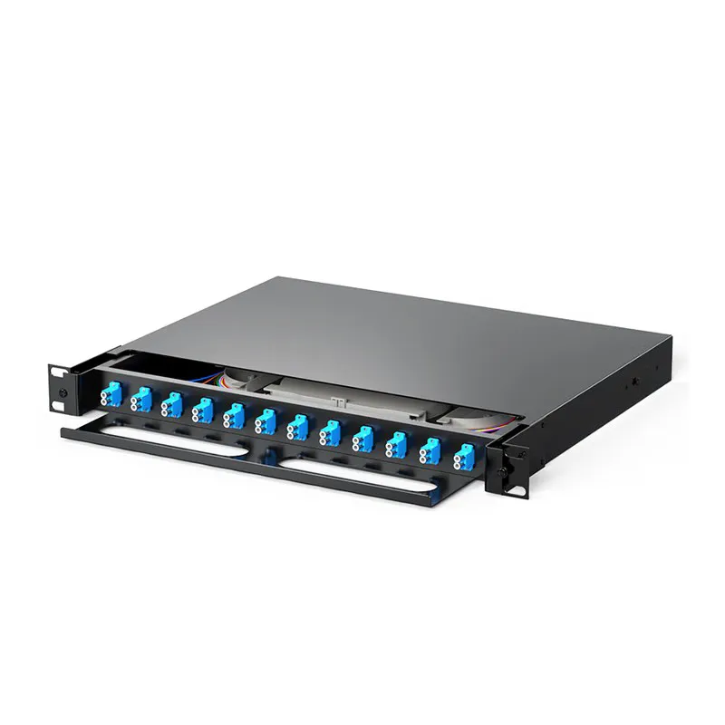 Оконечная оптическая коробка для стоечного монтажа