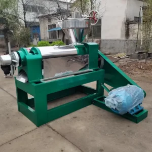 Схематическое изображение рабочего механизма шнекового маслопресса