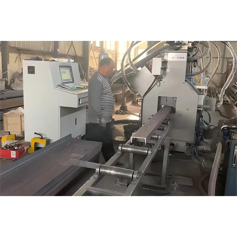 Автоматическая Линия для пробивки и рубки швеллерной стали в трёх стороне с ЧПУ, UL-0816