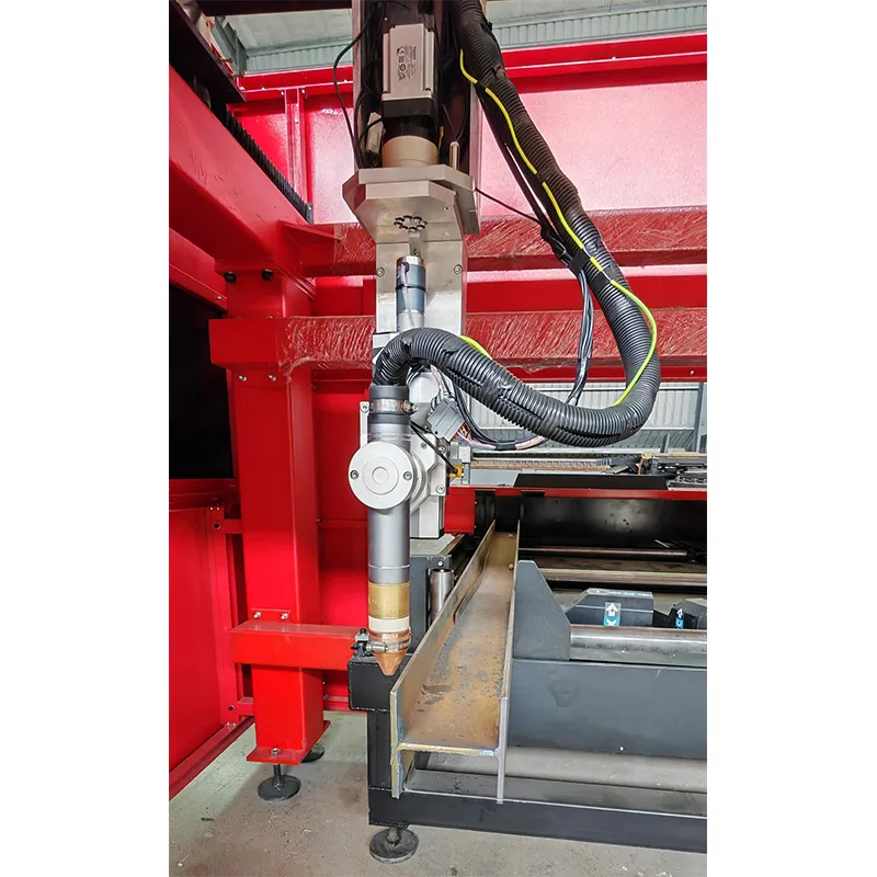 8 – Осевая Интегрированный Плазменный станок для сверления и резки двутавра с ЧПУ, HR1050