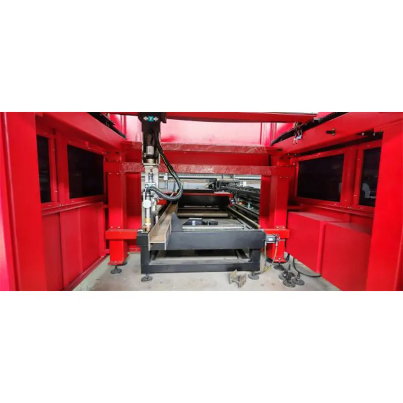 8 – Осевая Интегрированный Плазменный станок для сверления и резки двутавра с ЧПУ, HR1050