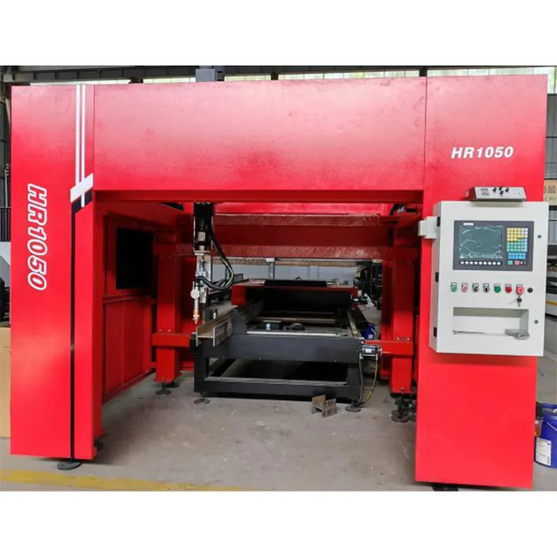 8 – Осевая Интегрированный Плазменный станок для сверления и резки двутавра с ЧПУ, HR1050