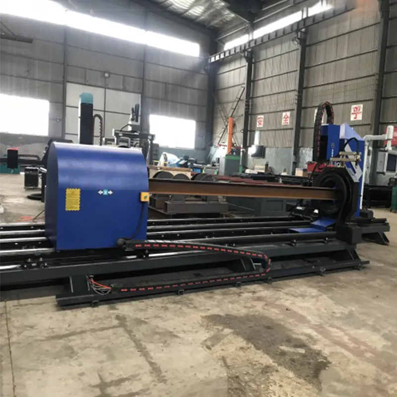 8 – Осевая Интегрированный Плазменный станок для сверления и резки двутавра с ЧПУ, HR1050