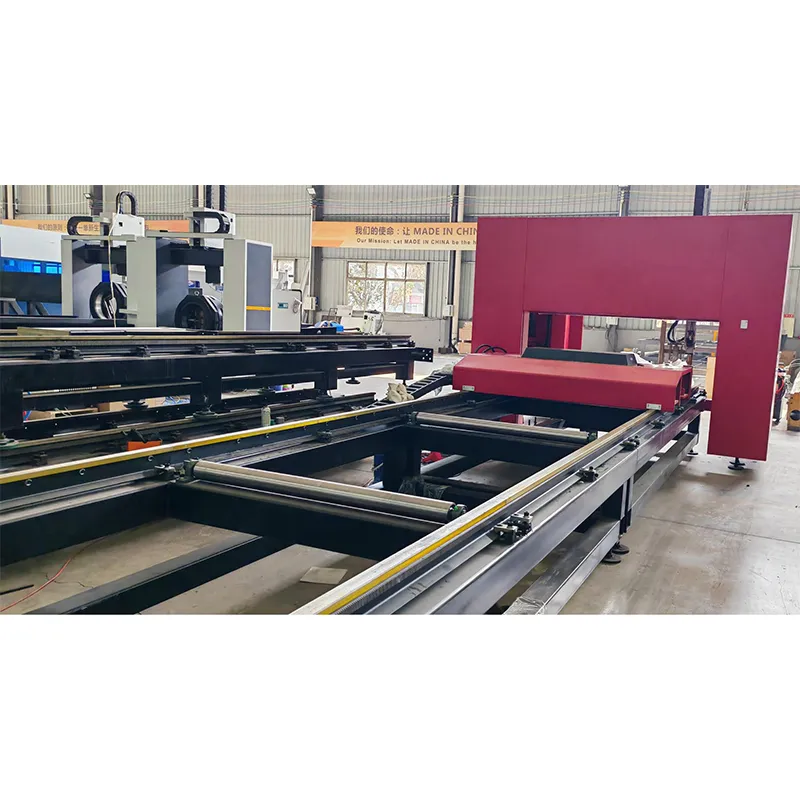 8 – Осевая Интегрированный Плазменный станок для сверления и резки двутавра с ЧПУ, HR1050