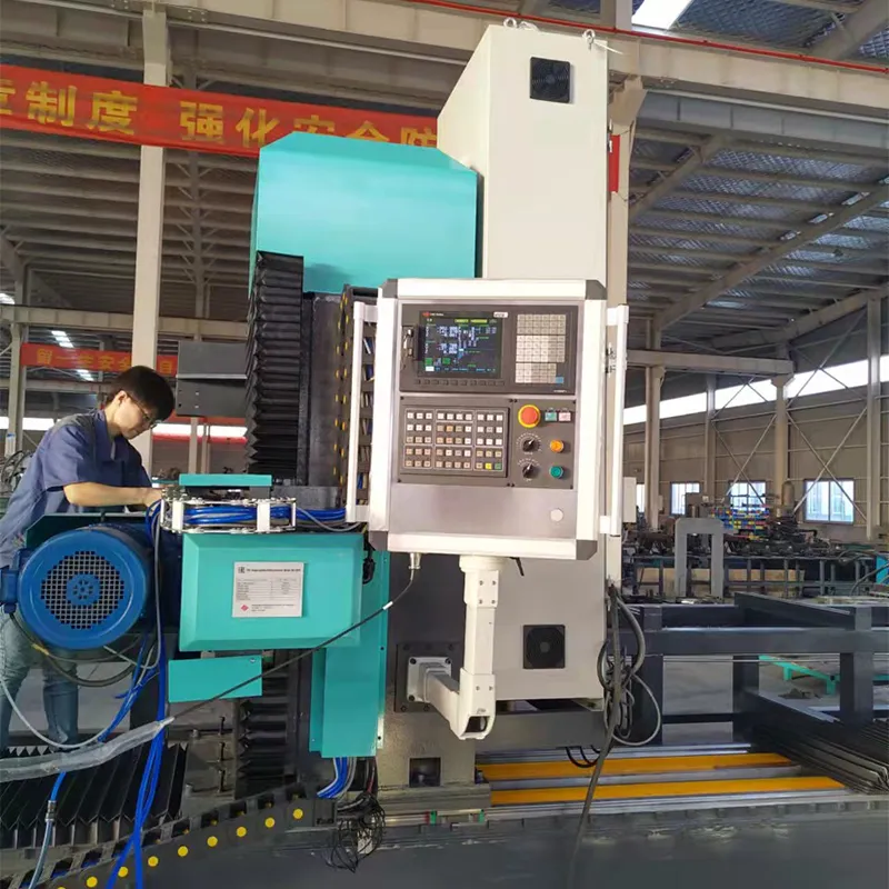 Автоматический Горизонтальный Одношпиндельный станок для сверления уголка, двутавра и трубы с ЧПУ, Модель DB12070