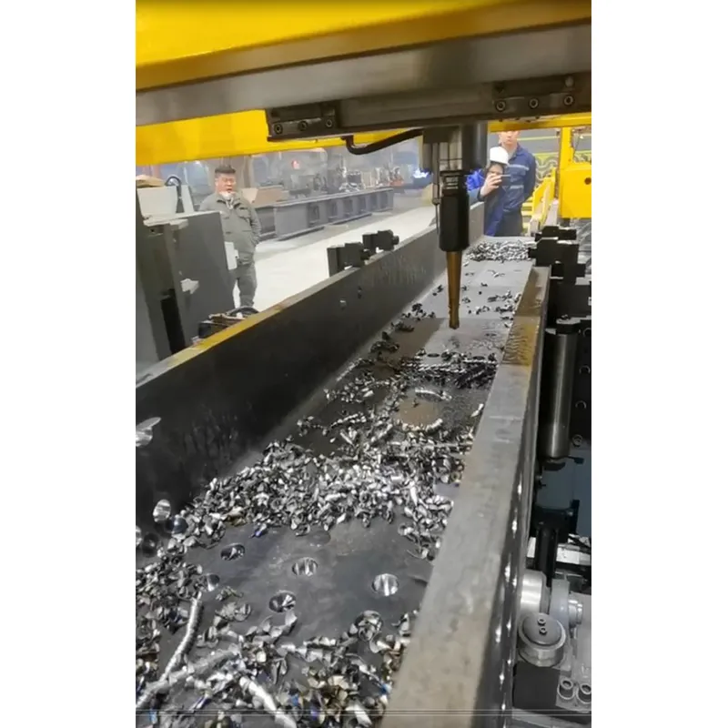 Автоматический Трёхкоординалыный сверлильный станок для двутавровой балки, BHD1206A