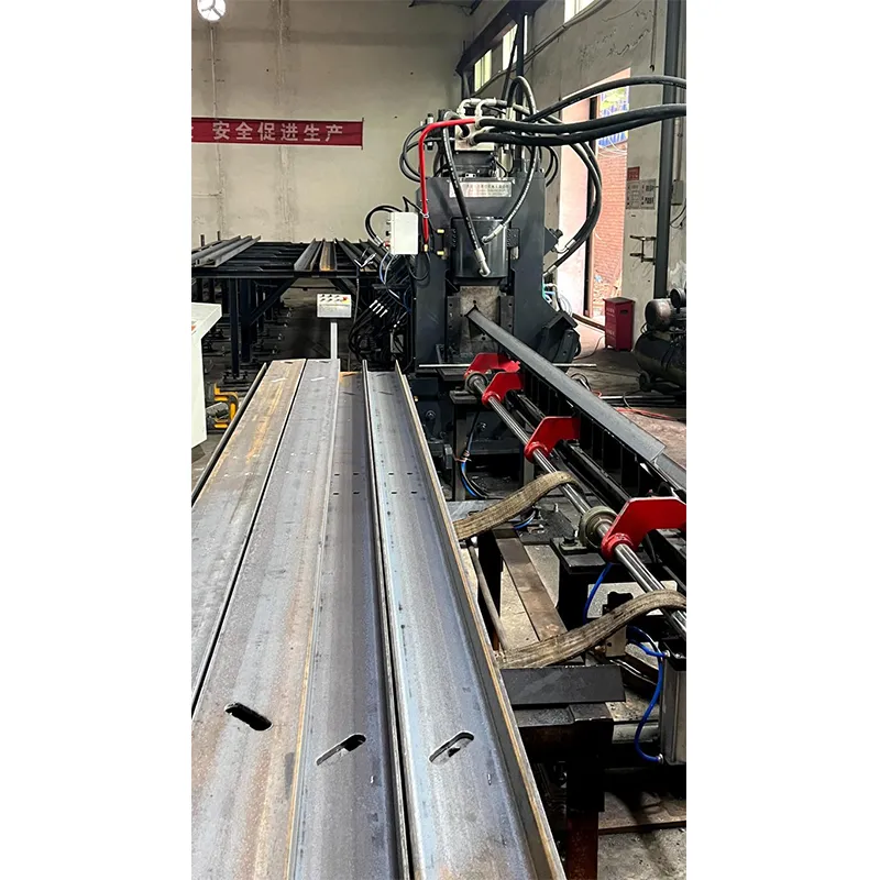 Автоматическая Линия для пробивки, маркировки и резки швеллера и листового стали, BP1410, BP1412