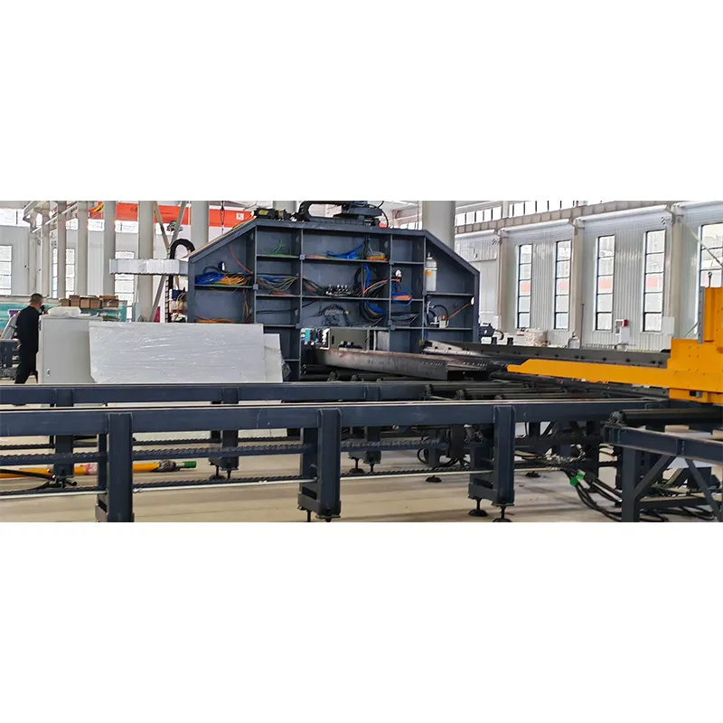 Автоматический Трёхкоординальный сверлильный станок для двутавровой балки. CBD700