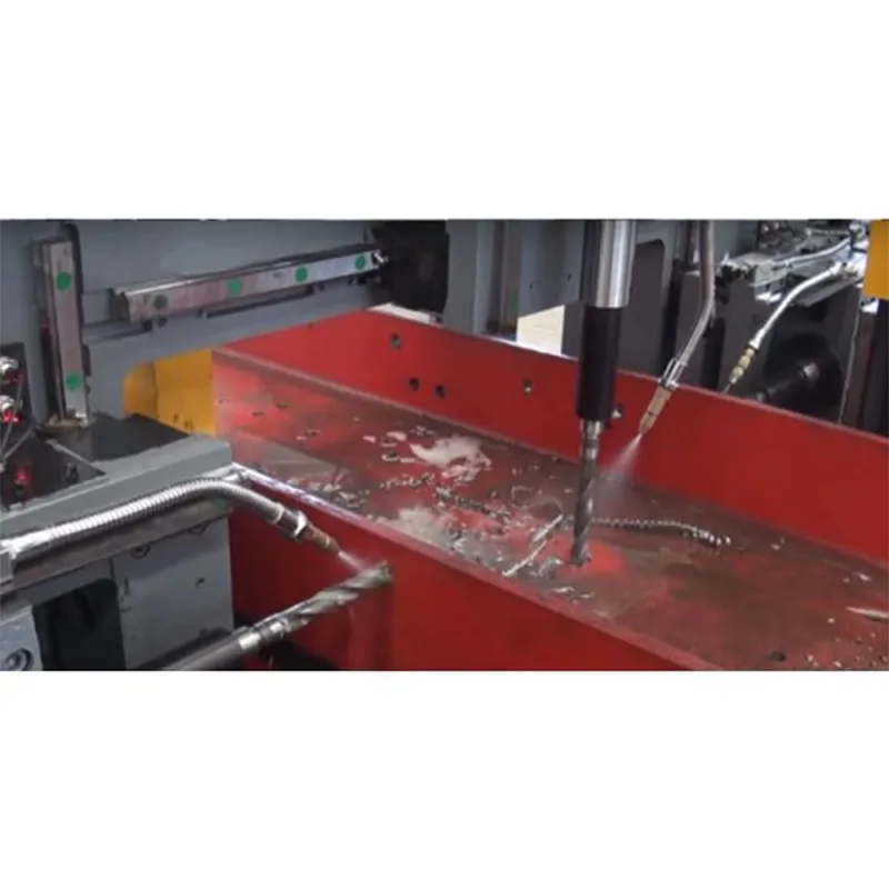 Автоматический Трёхкоординальный сверлильный станок для двутавровой балки. CBD700