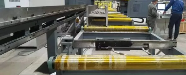 Автоматический Трёхкоординальный сверлильный станок для двутавровой балки. CBD700