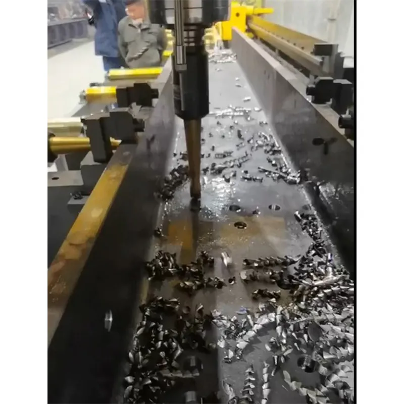 Автоматический Трёхкоординальный сверлильный станок для двутавровой балки. CBD700