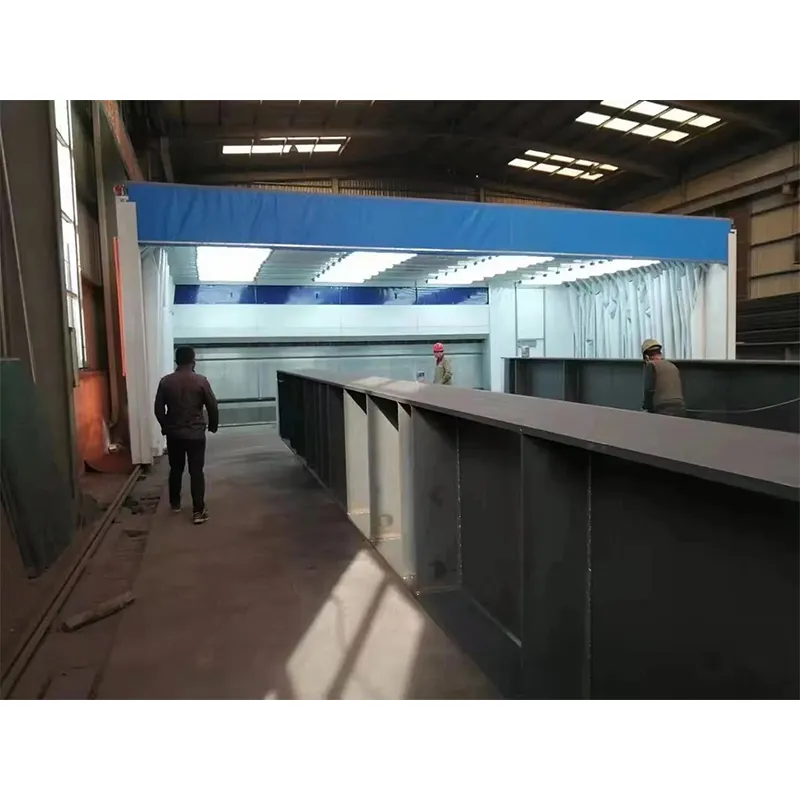 Передвижная телескопическая окрасочная камера 14×5.8×5