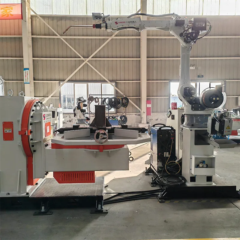 Интеллектуальный сварочная станция по роботам для сварки основания опоры с ЧПУ , TJH120/1, TJH120/2