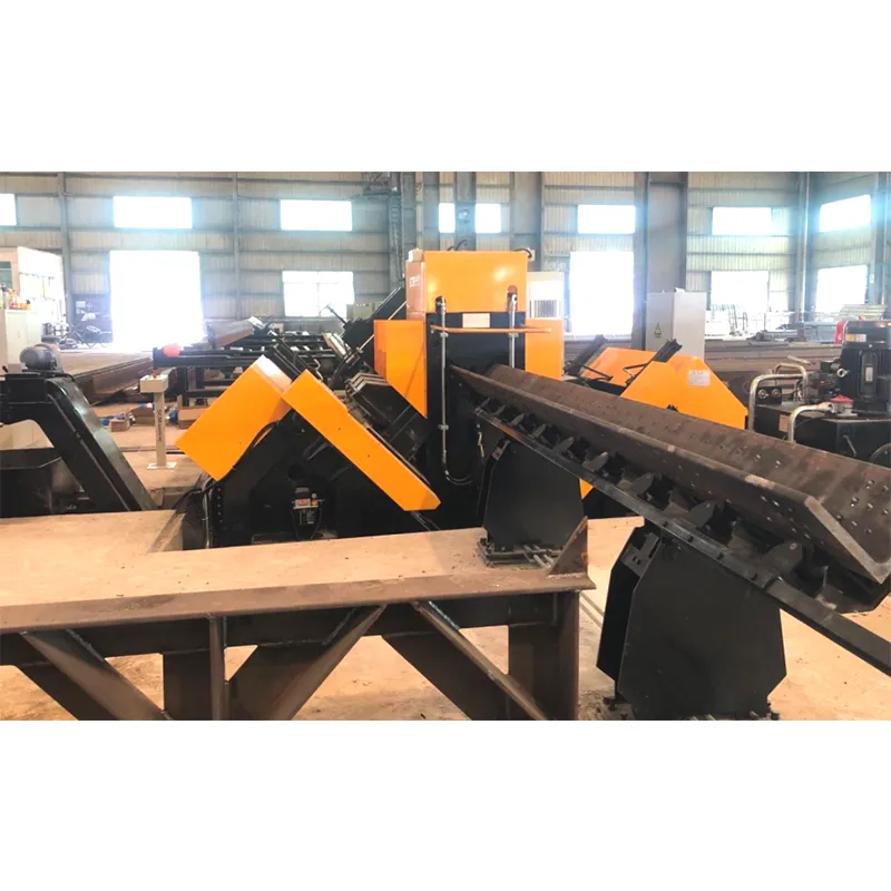 Высокоскоростная производственная линия для сверления, маркировки и резания уголковой стали с ЧПУ ADM2532